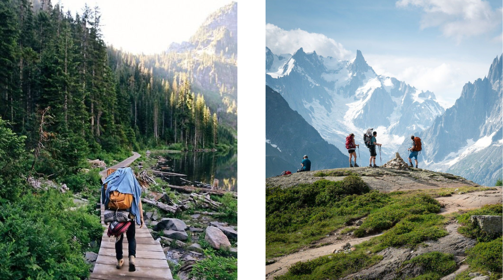 What are the differences between hiking and trekking?