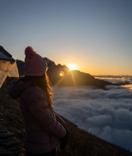 sunrise from mardi himal view point
