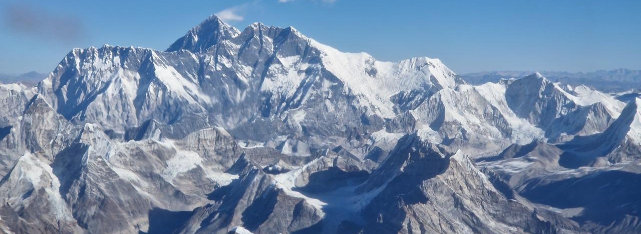 View of Everest During flight