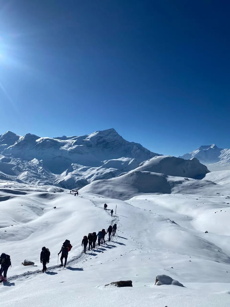 Annapurna circuit on April