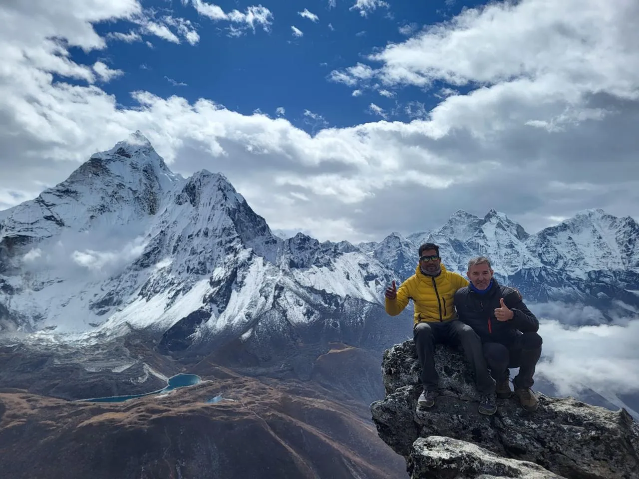 guide and trekker in EBc