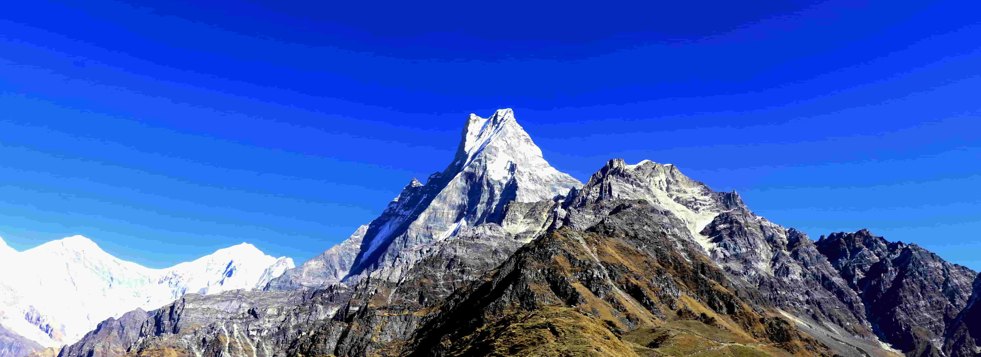 beautiful view of mardi himal in its best time