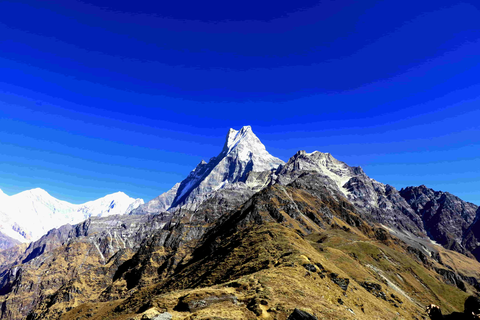 beautiful view of mardi himal in its best time