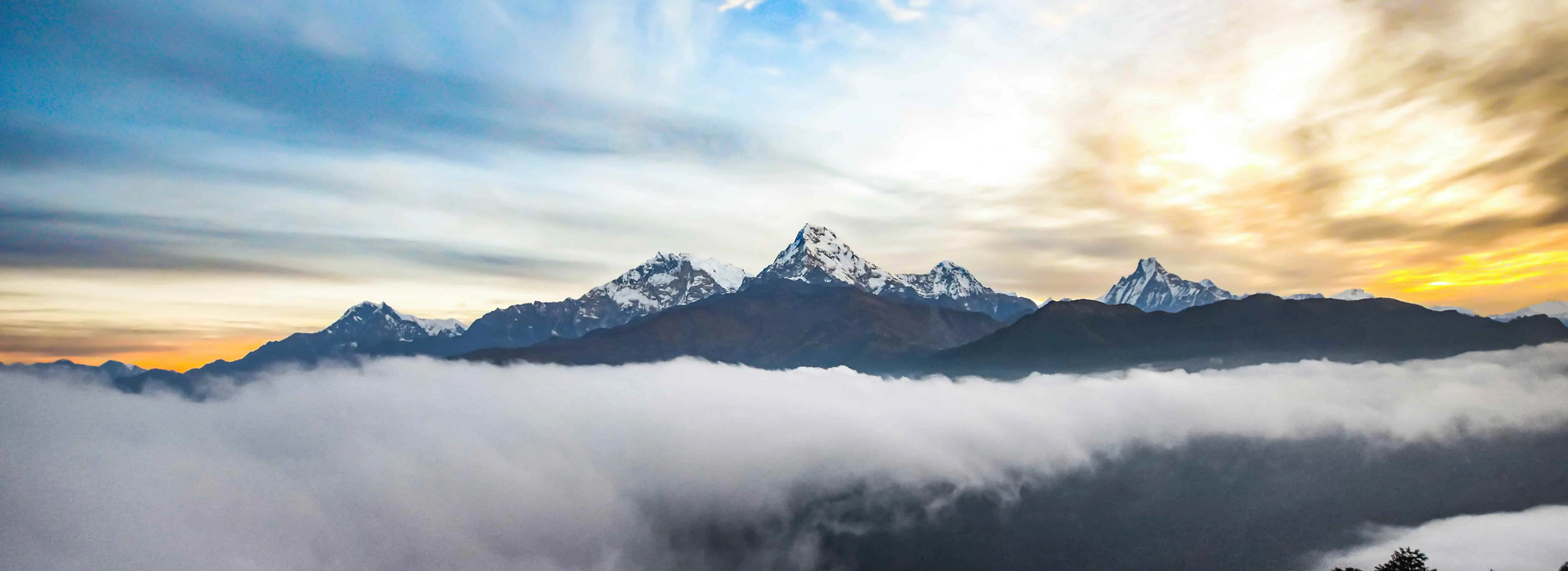 beautiful view from poon hill ghorepani trek