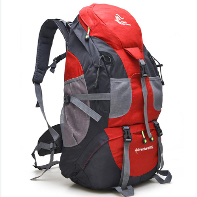 Lightweight 65L trekking backpack with rain cover for Himalayan expeditions.